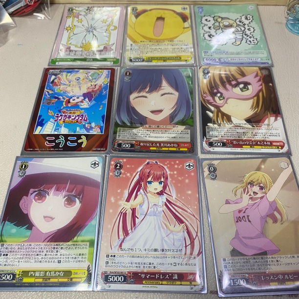 【三猫】人物对对碰 ws黑白双翼卡牌 