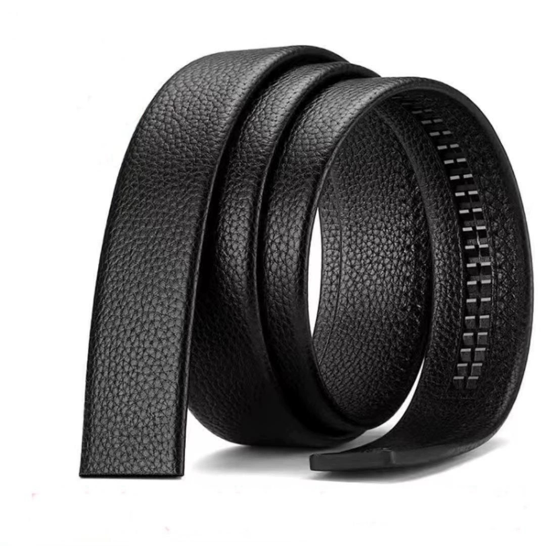 CIIkeer男士黑色双面头层牛皮腰带高档真皮男生男式，裤腰带
