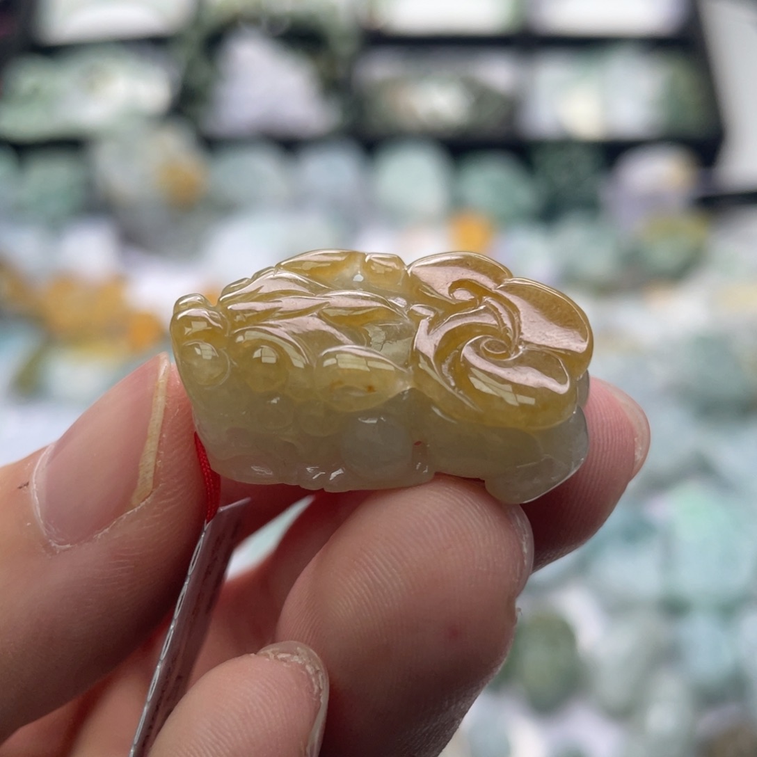 翡翠颈饰未镶嵌H*N貔貅