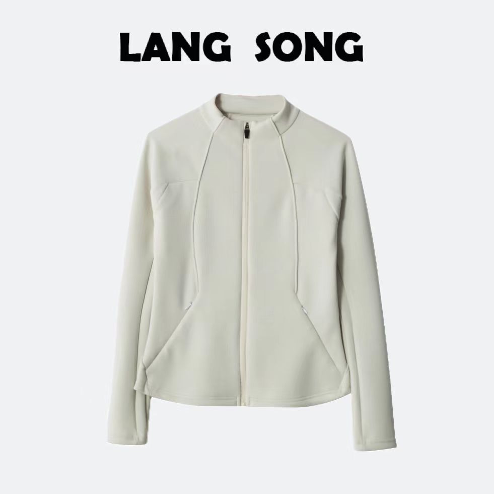 【‘鱼骨线’小外套】秋季新款柔软鱼骨线瑜伽外套女式上衣立领女士