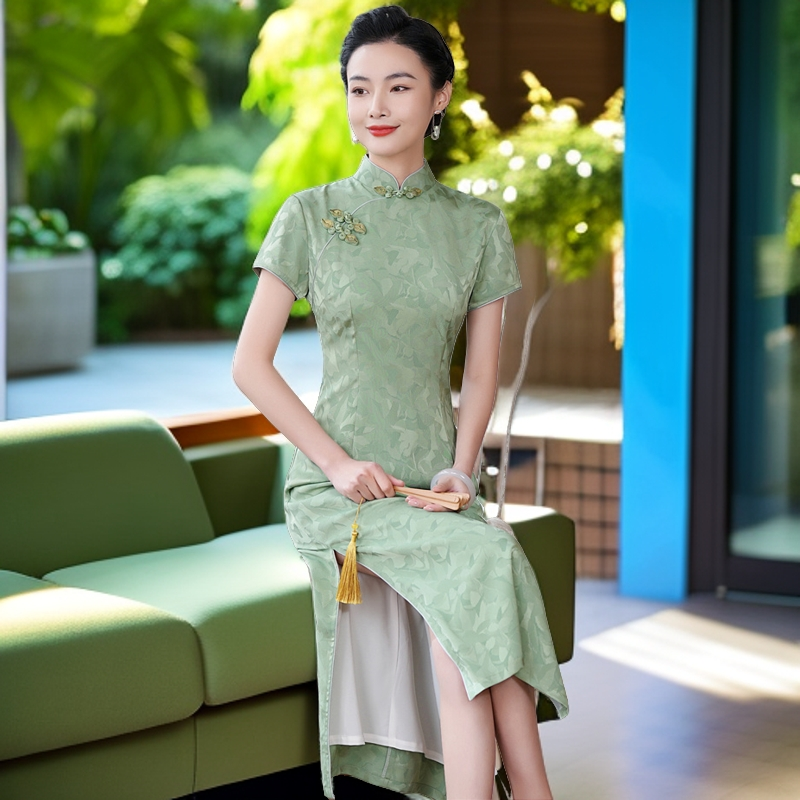 好时新中式国风旗袍夏季年新款日常改良版少女连衣裙气质优雅显瘦