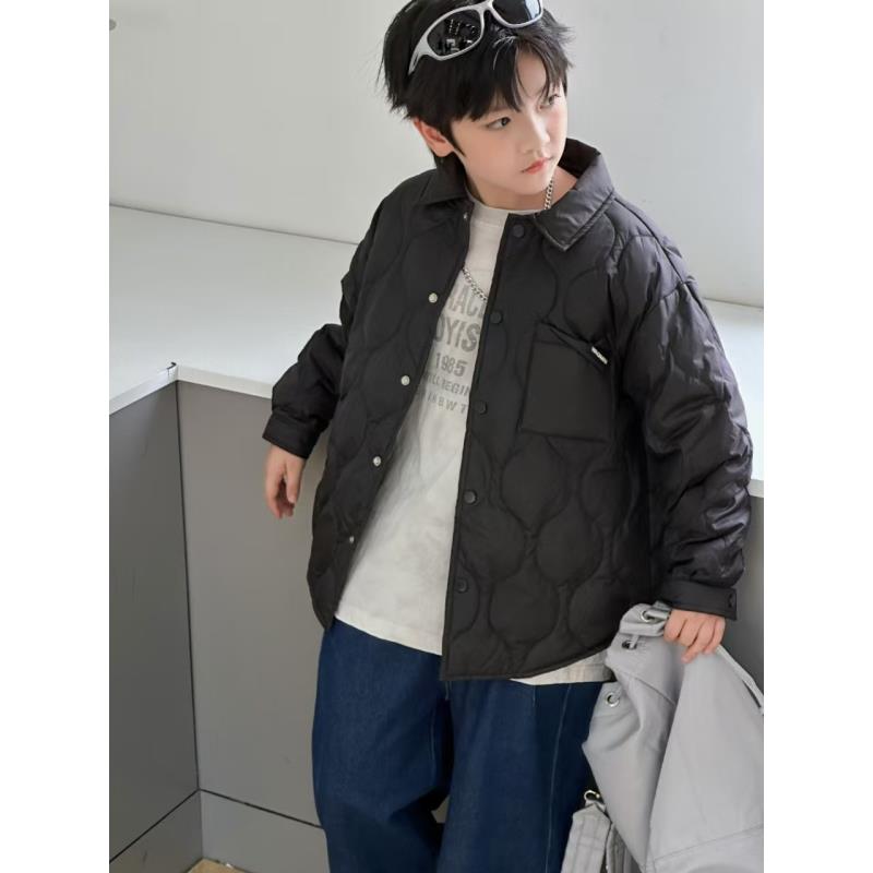 1025款，保暖行线衬衫儿童韩版外套加厚