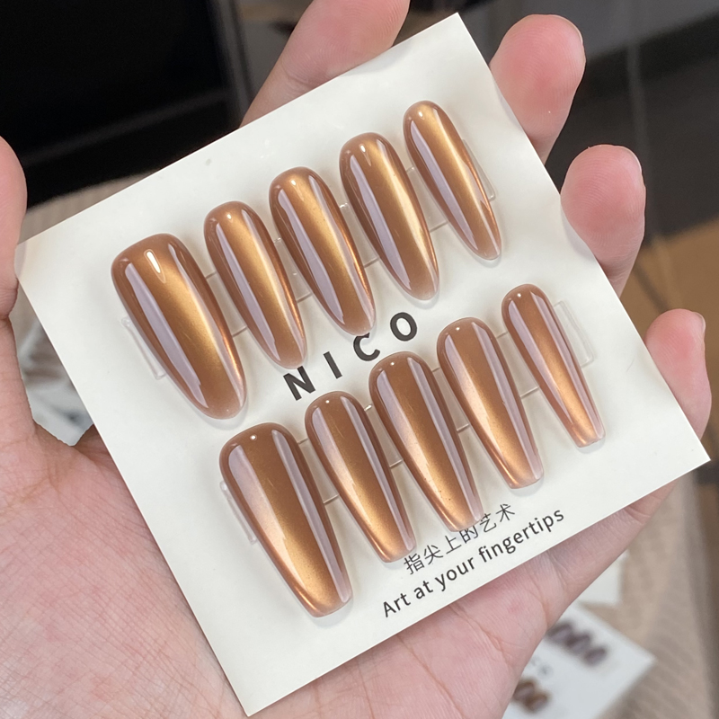 【柑橘】NICO设计穿戴甲 纯手工穿戴甲 高端穿戴甲 美甲穿戴甲