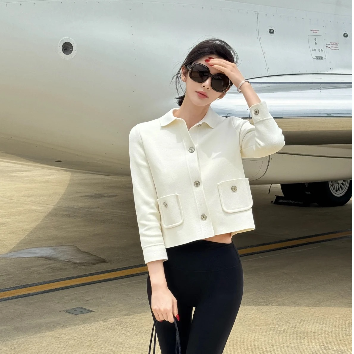 99新 DIOR/迪奥  Dior 白色 翻领 外套 3734 M556