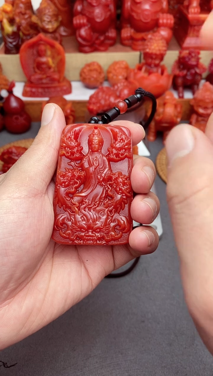 【闪购商品】龙泉香根雕九龙观音