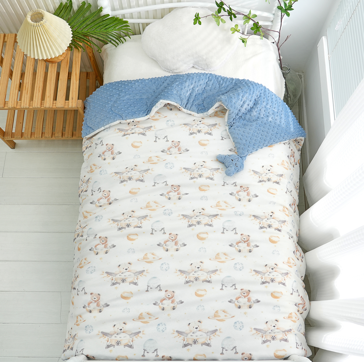 【贝瑞拉子母被】120*150母婴A类7A抗菌恒温脱胆加厚透气亲肤保暖