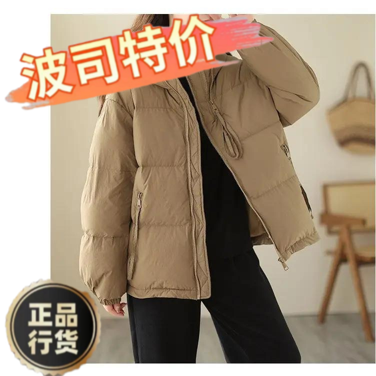 新款爆款棉服女新款冬季羽绒棉衣韩版短款宽松连帽加