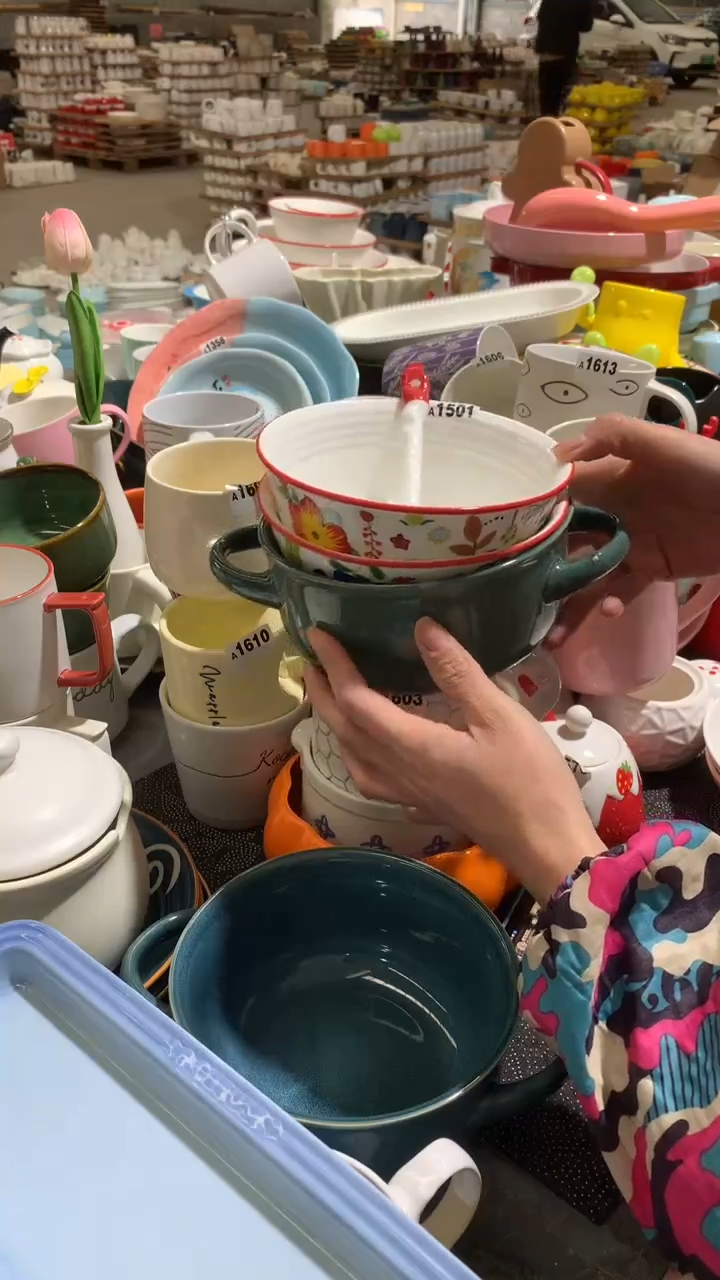 【闪购商品】陶瓷盘A1501     3件装带勺子