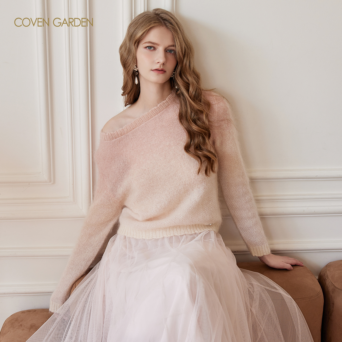 哥文花园 渐变晕染唯美针织衫 CLA3036300