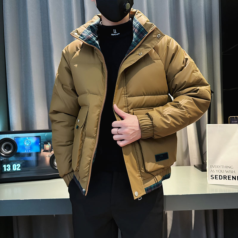 JEEP吉普冬季新款百搭秋冬加厚立领加绒棉衣宽松外套保暖棉服男