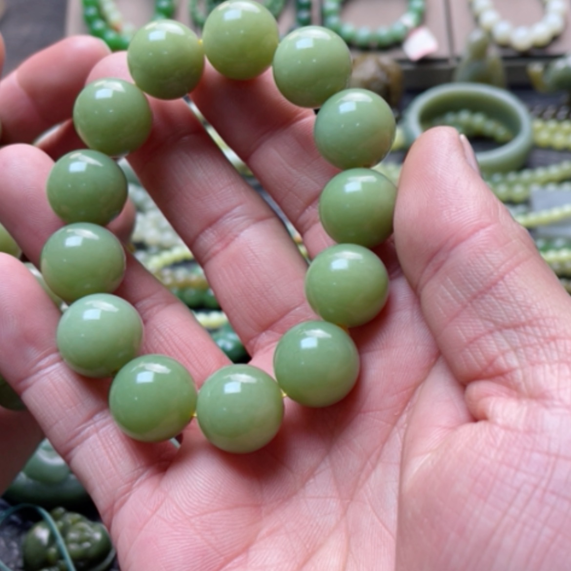 【闪购商品】和田玉手串未镶嵌古**大