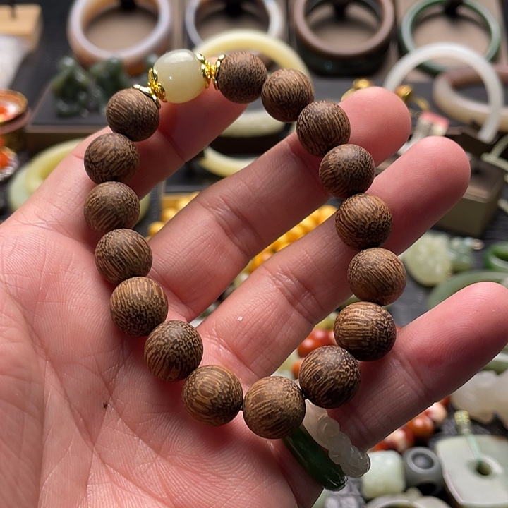 和田玉手串未镶嵌