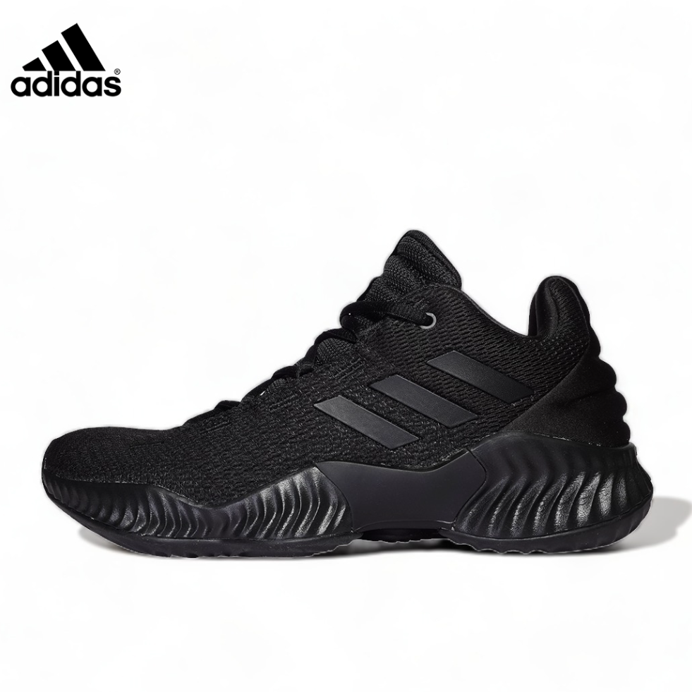 Adidas/阿迪达斯轻便实战篮球鞋男子黑武士低帮透气运动鞋FW0905
