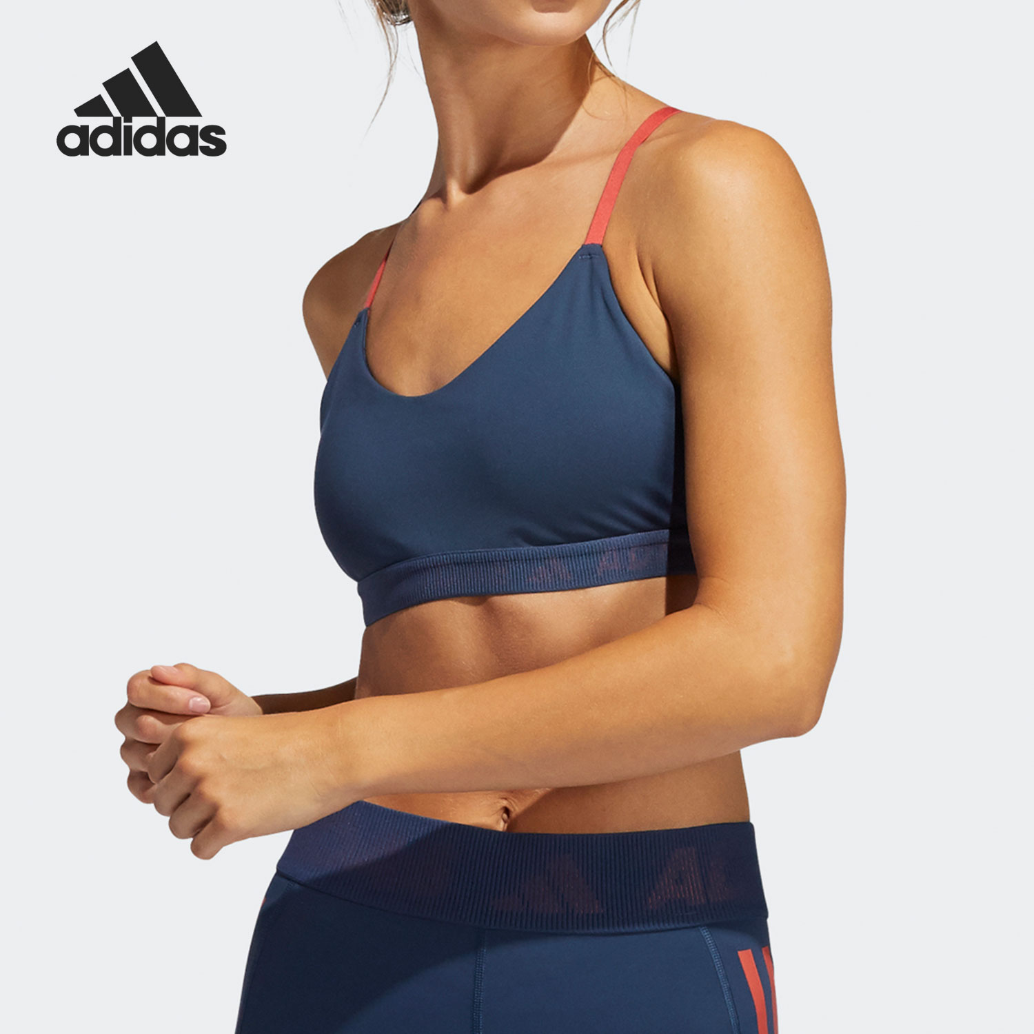 Adidas/阿迪达斯正品春季款女子舒适训练运动文胸GM2838女款女款