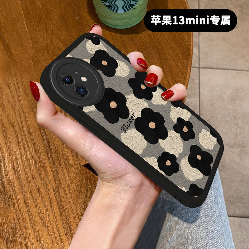 苹果13mini硅胶壳高档潮创意手机壳新款个性高级感全包防摔保护套