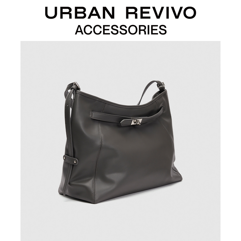 URBAN REVIVO2024秋季新款女士时髦容量单肩斜挎包UAWB40417