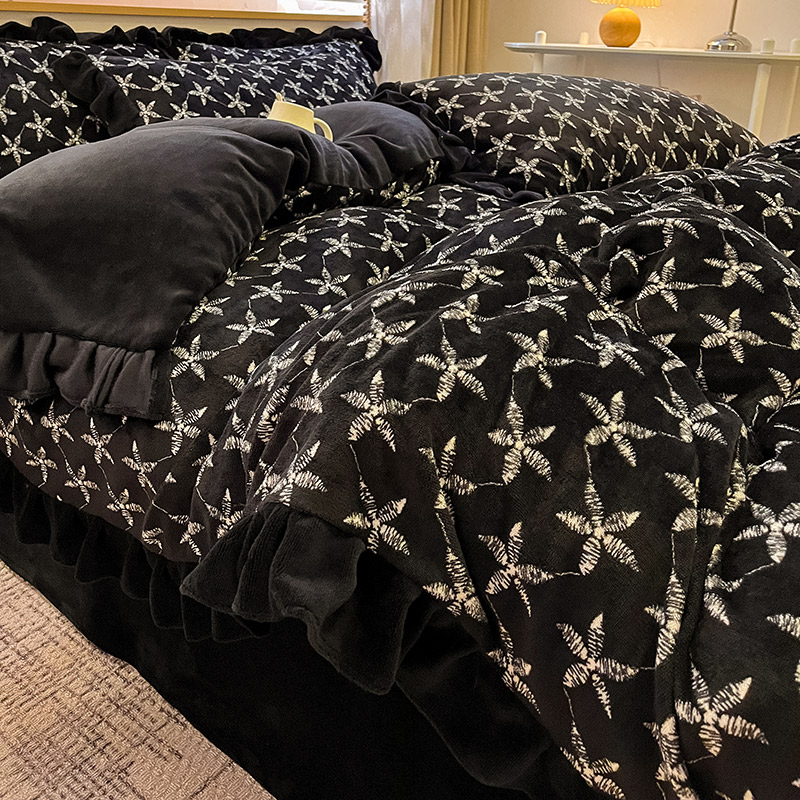 201-300号孤品瑕思 介意慎拍牛奶绒单被套加厚水晶绒绒被套被罩