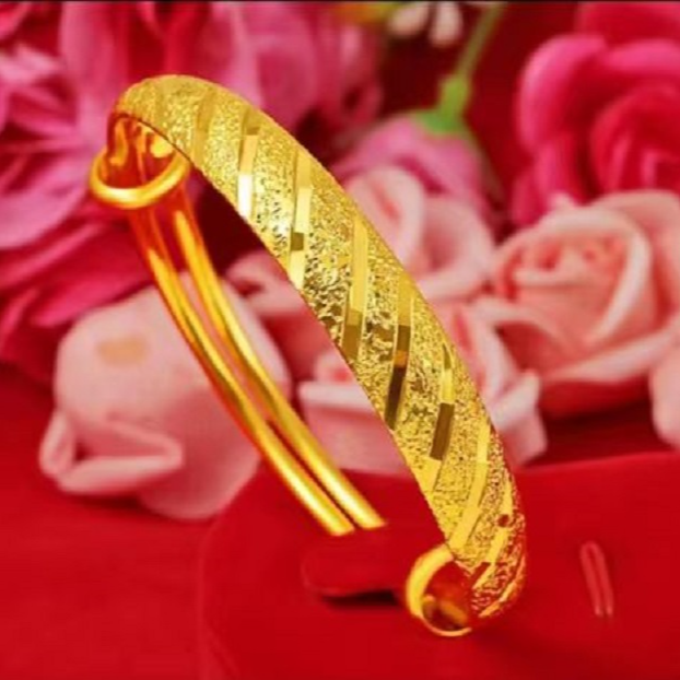 合金手镯  【推拉款流星雨】手镯精美女款时尚古法磨砂传承可调节3
