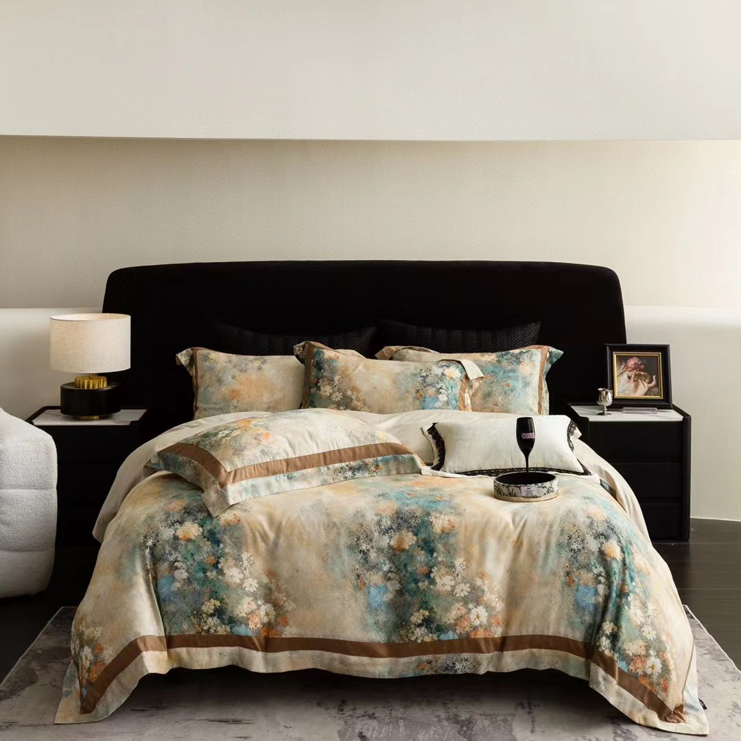 2024秋冬款全棉长绒棉磨毛四件套德国阳绒火山磨毛保暖加厚四件套