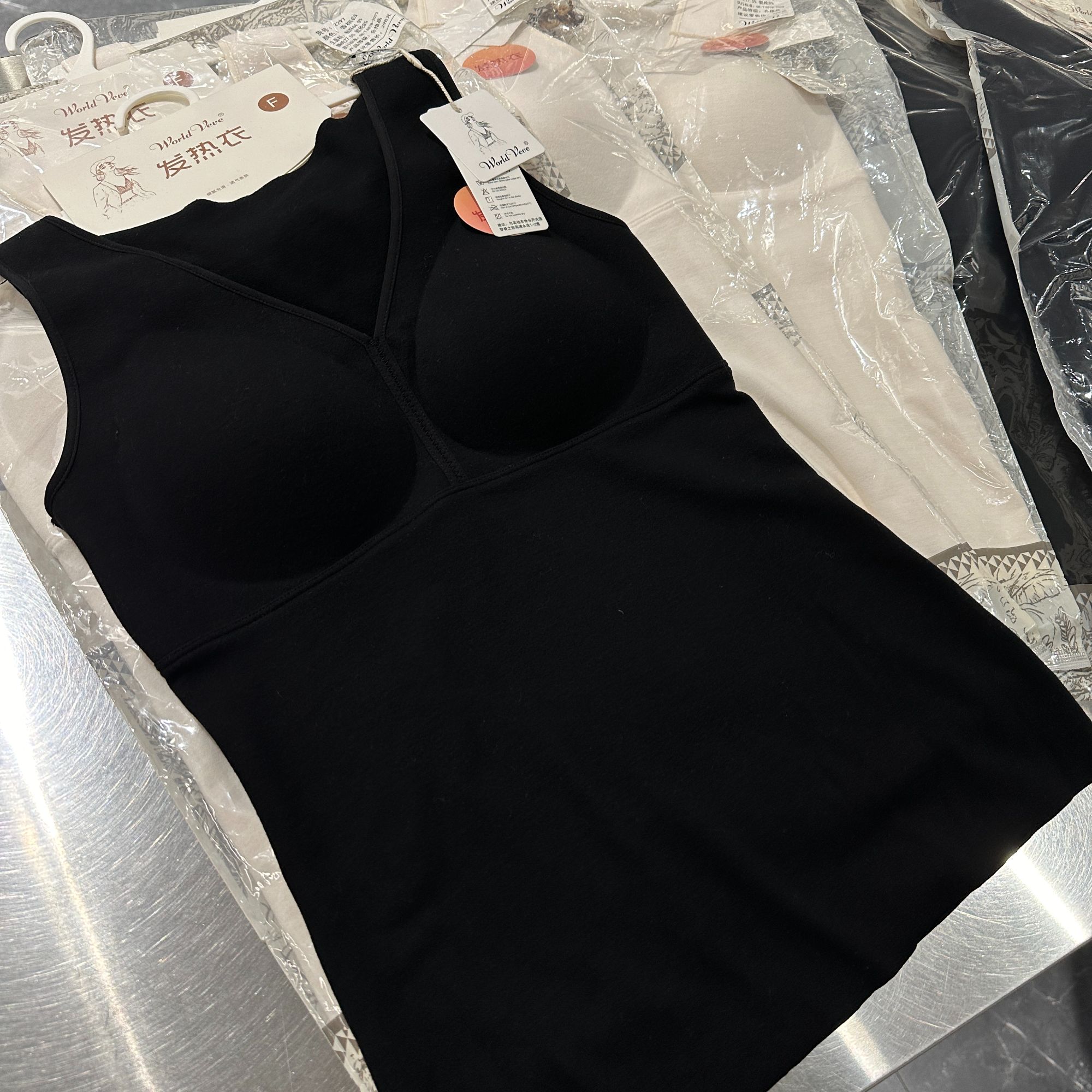 发热衣保暖背心女士加绒塑身光滑