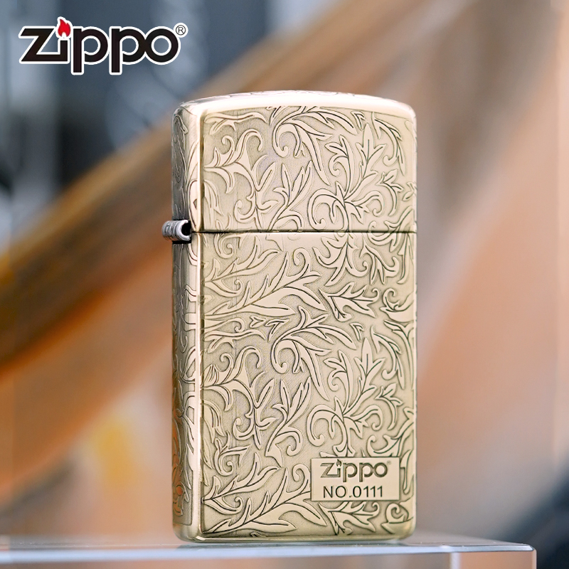 ZIPPO/之宝zippo打火机正品/1605-五面雕刻-纤巧唐草个性经典DYJ1
