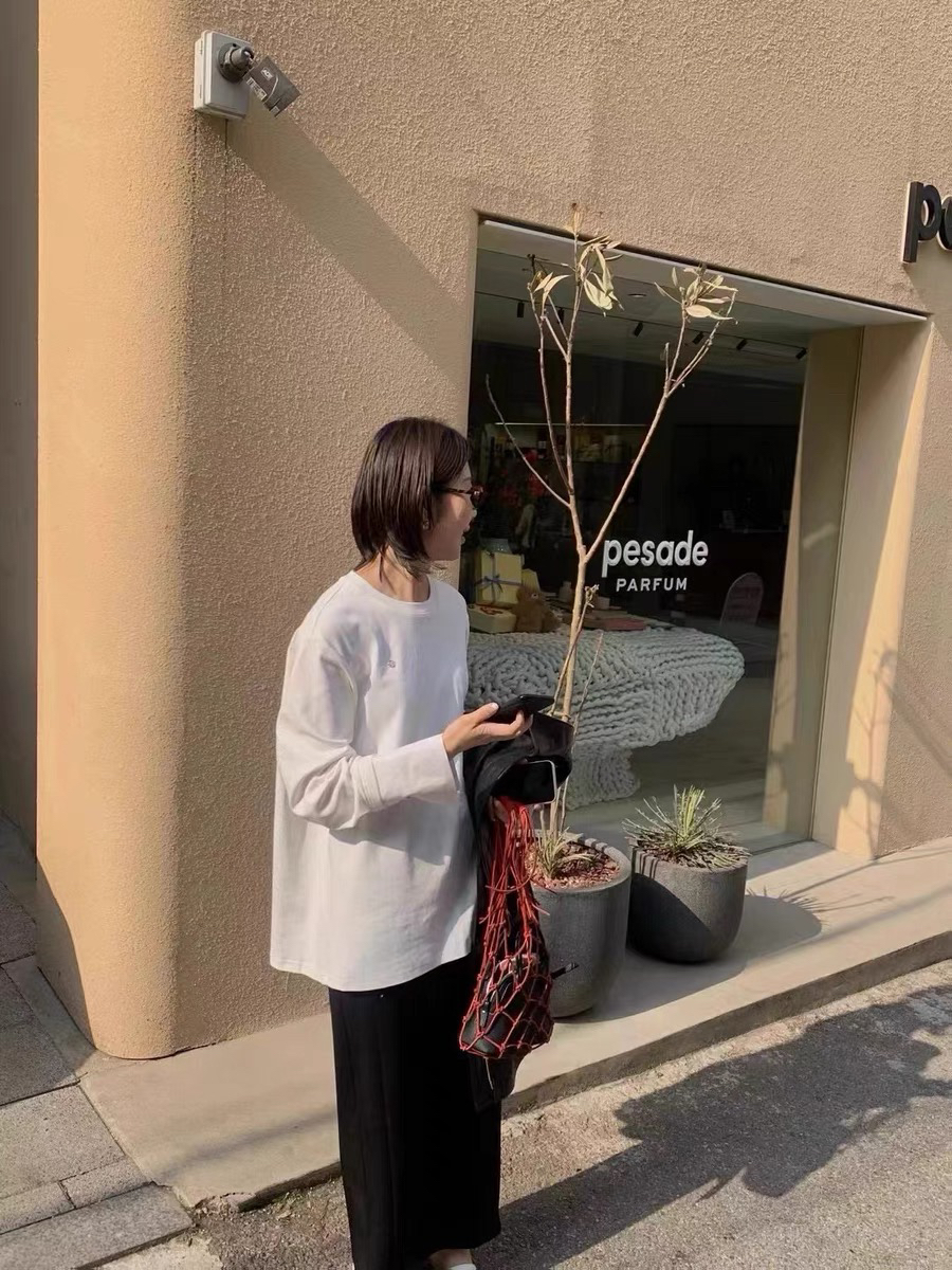 MIA LI CONCEPT衬衫袖高级感垂坠T