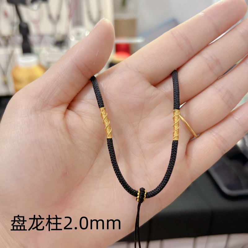 非金属布艺项链 非金属手工编织2.0mm简约项链挂件绳