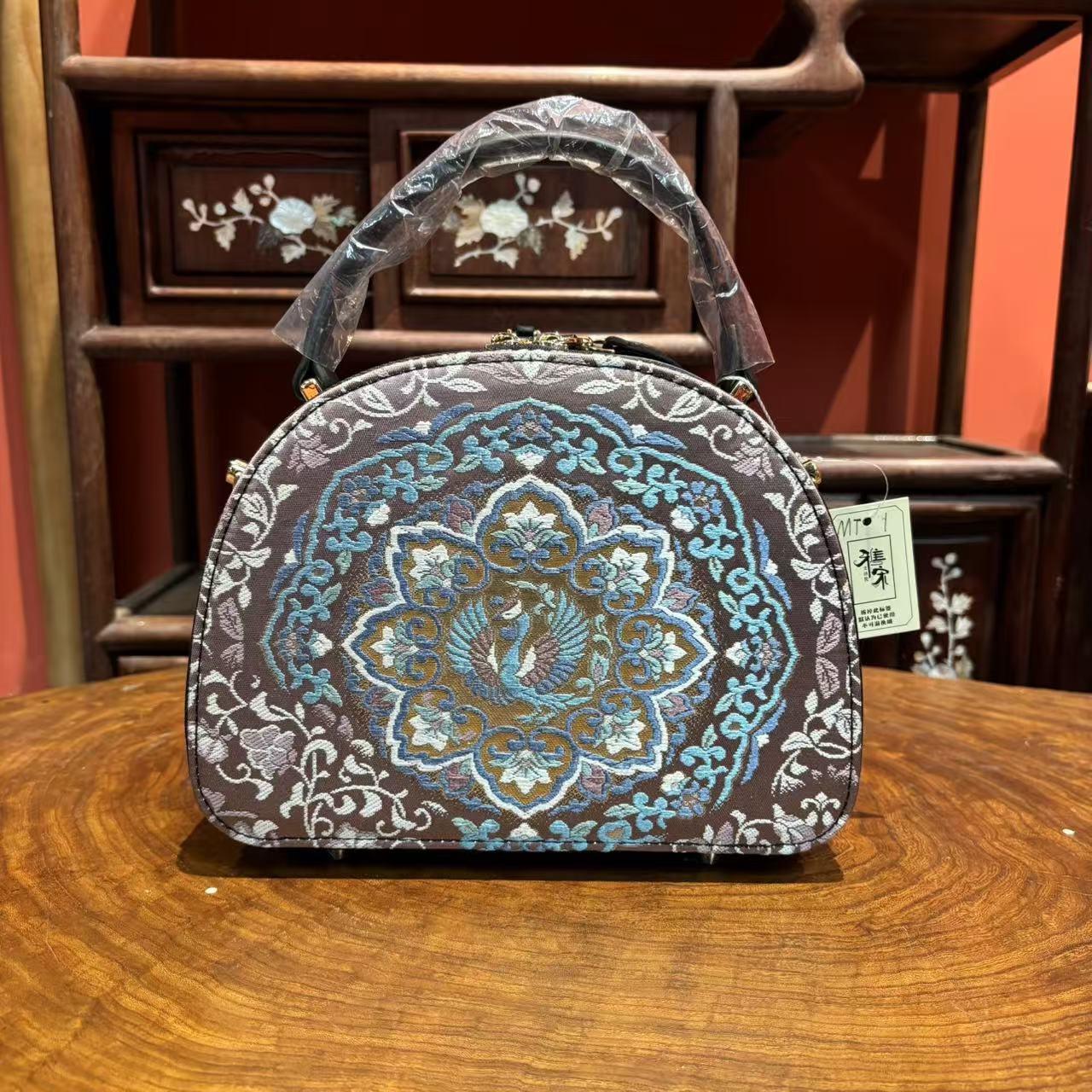 唐锦馒头包手提包女汉服配包单肩斜挎包百搭女士包时尚潮流