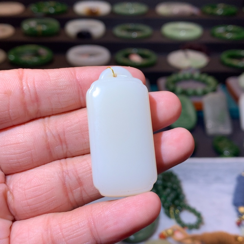 【闪购商品】和田玉高品白玉无事牌未镶嵌