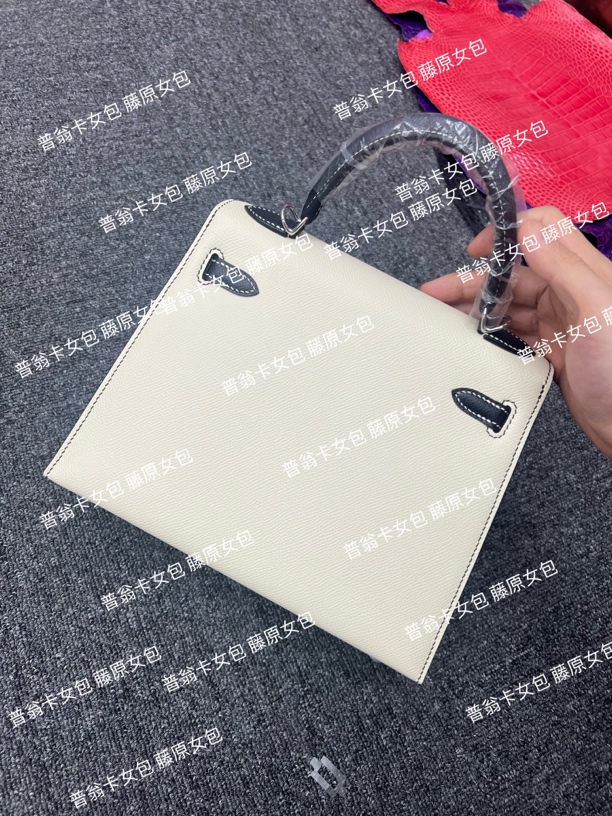 25cm女士包包EPSON皮藤原女包全手缝普翁卡女包