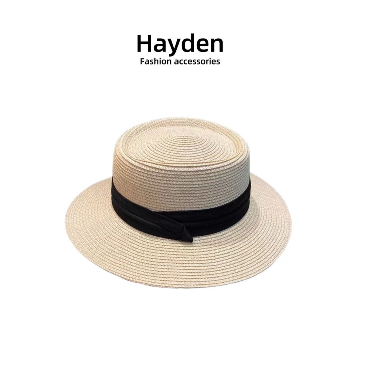 【浩哥粉丝专属】Hayden草帽女复古气质礼帽海边遮阳帽子草编太阳帽