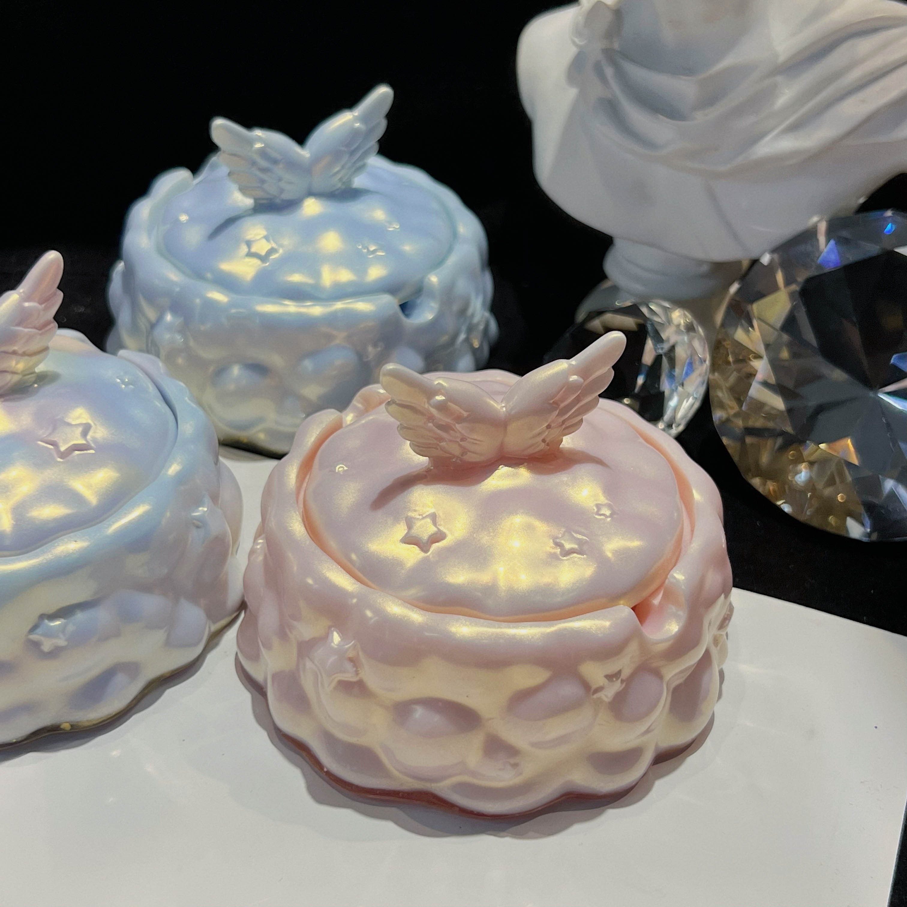 奶油皇后机模翅膀云朵星星鹿角收纳盒硅胶模具手工水晶滴胶DIY