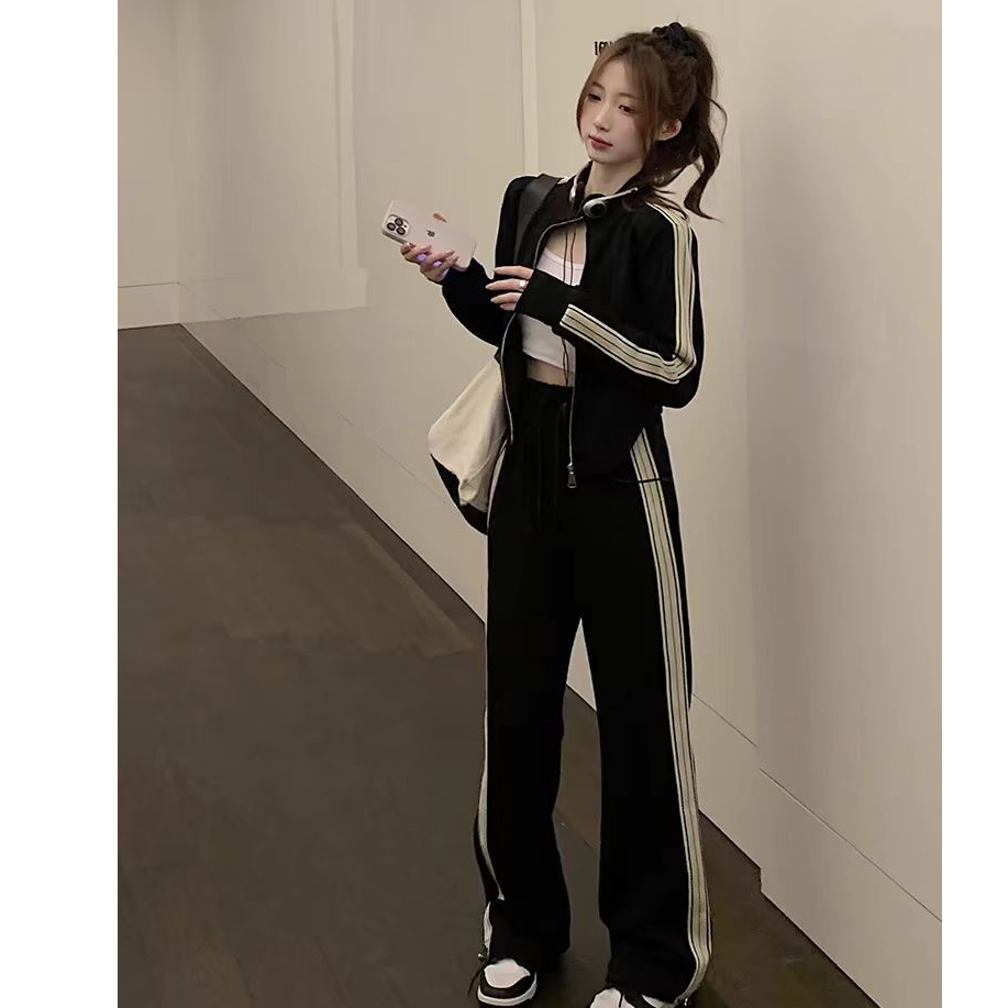 M3010小个子定制运动套装2025女春秋款减龄外套窄版裤两件套长袖