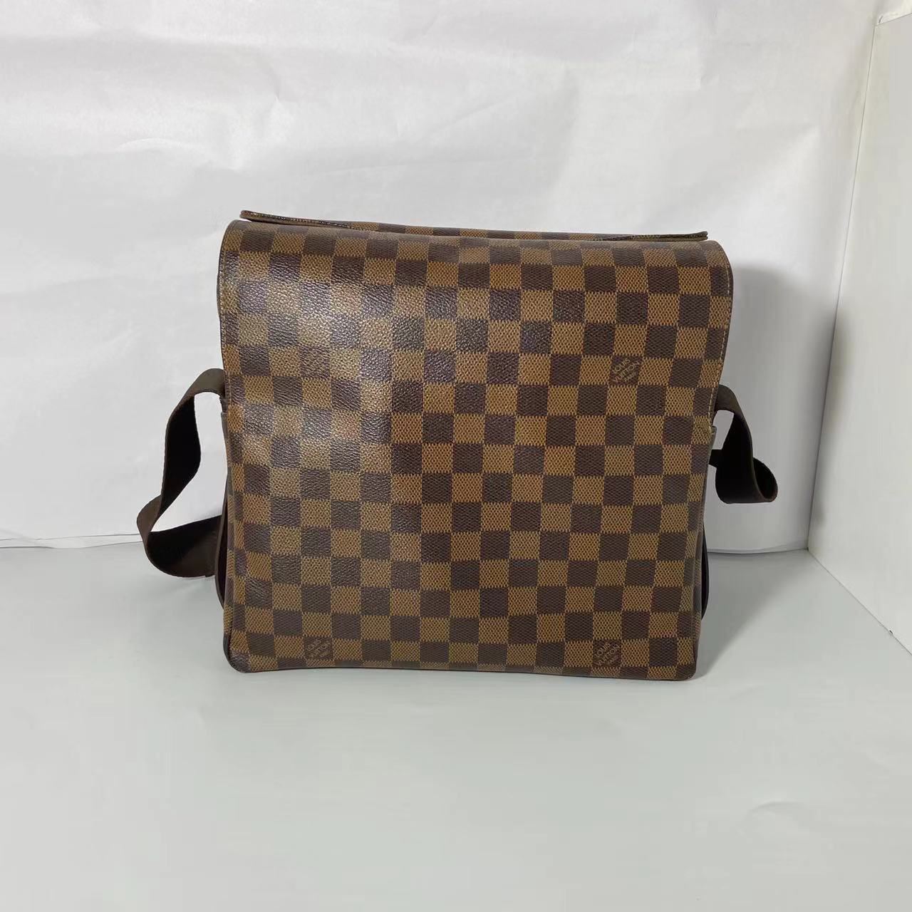 99新 LouisVuitton/路易威登 棕棋盘格斜挎包/217