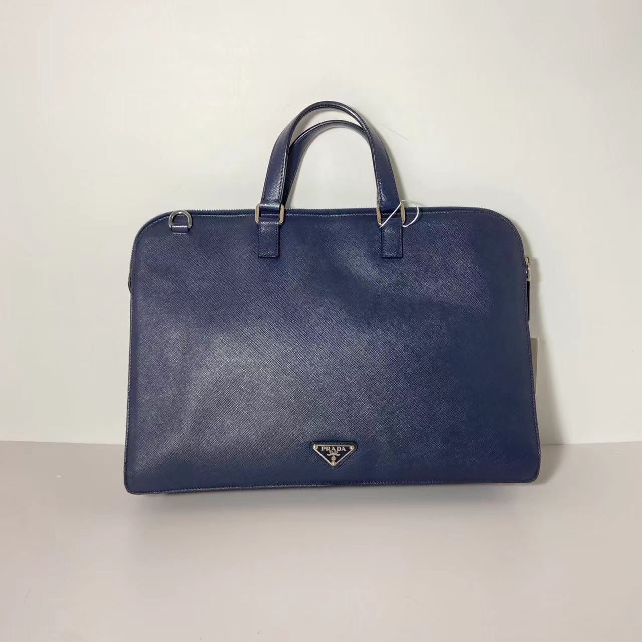 95新 Prada/普拉达 藏蓝色手提包/1880