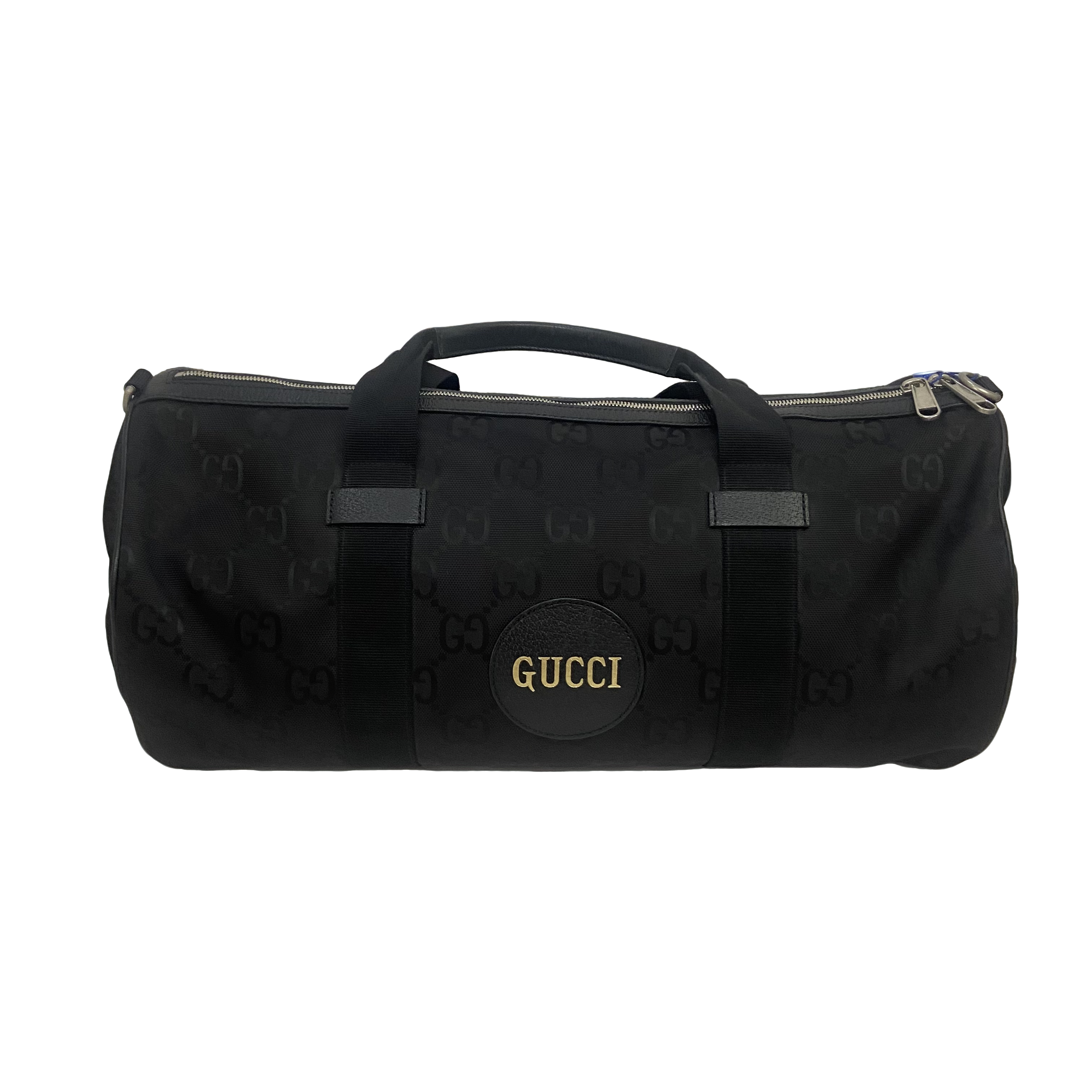 99新 GUCCI/古驰 男士休闲时尚百搭黑色帆布手提包/881