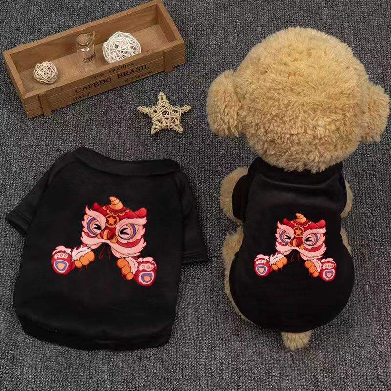 新年发财宠物马甲卫衣秋冬装比熊泰迪小型犬宠物猫咪背心狗狗衣服