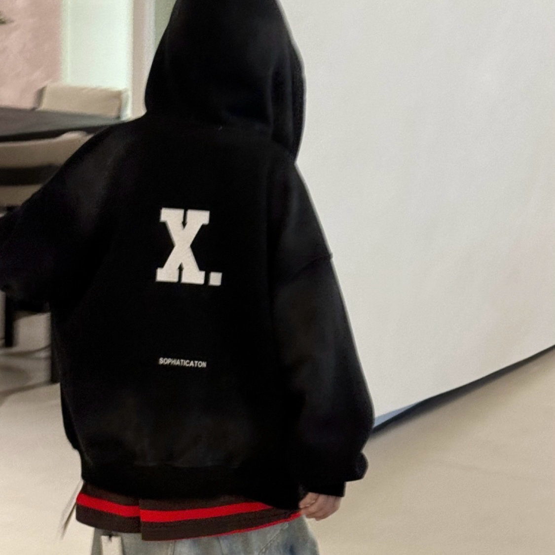 现货清，想好再拍！春秋款儿童拉链卫衣外套男童黑色带帽