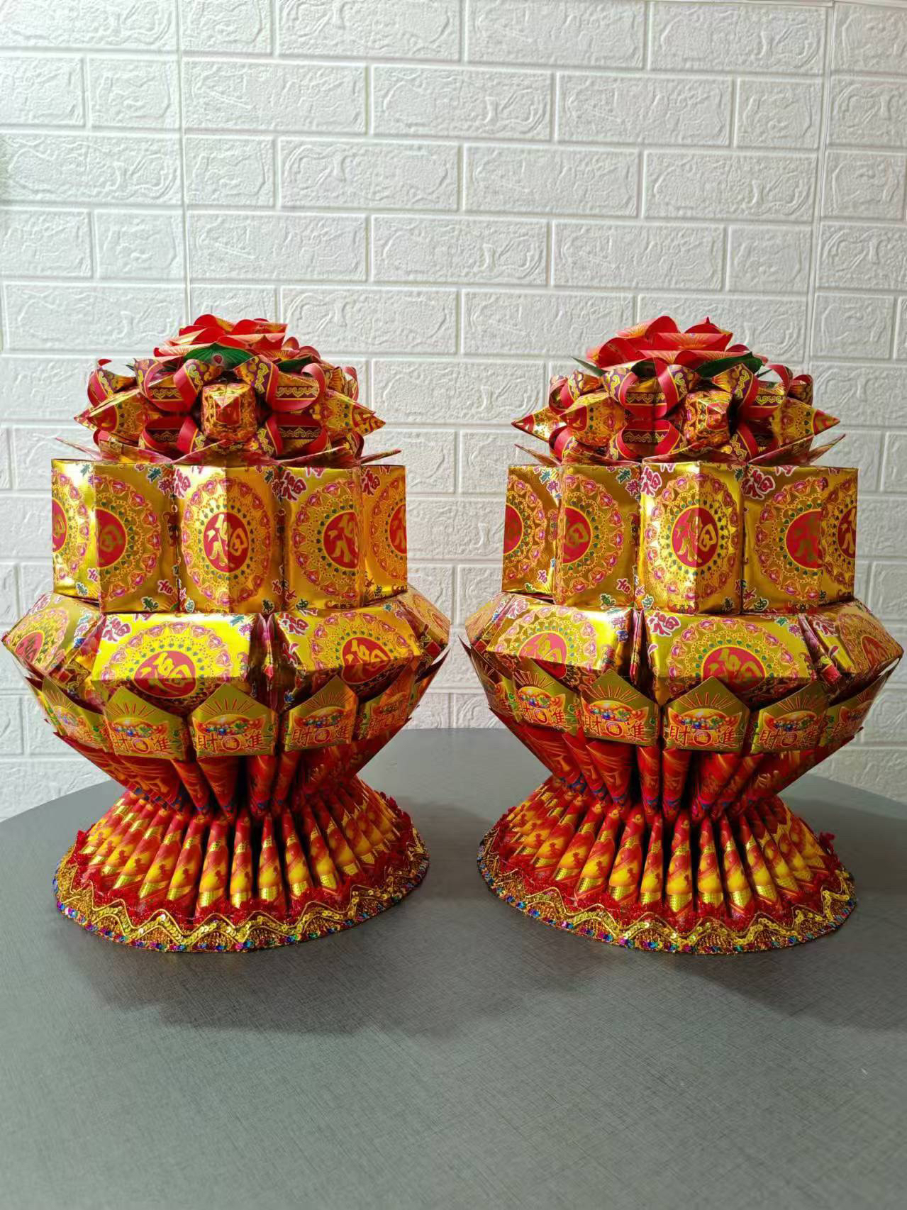 大福灯材料包一对繁华似锦元宝塔中秋塔折叠