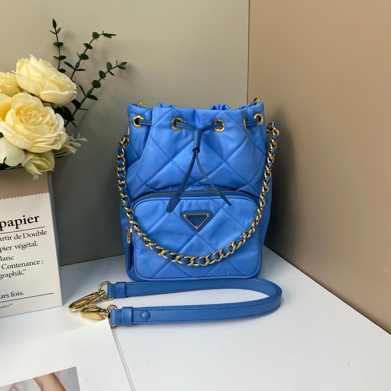 99新 Prada/普拉达 （99新）普拉达尼龙水桶包24年
