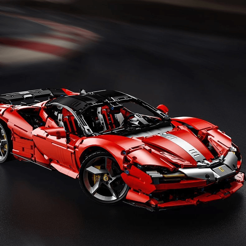 （两款外观件）SF90 1比8大号积木模型正版积木拼装益智解压玩具