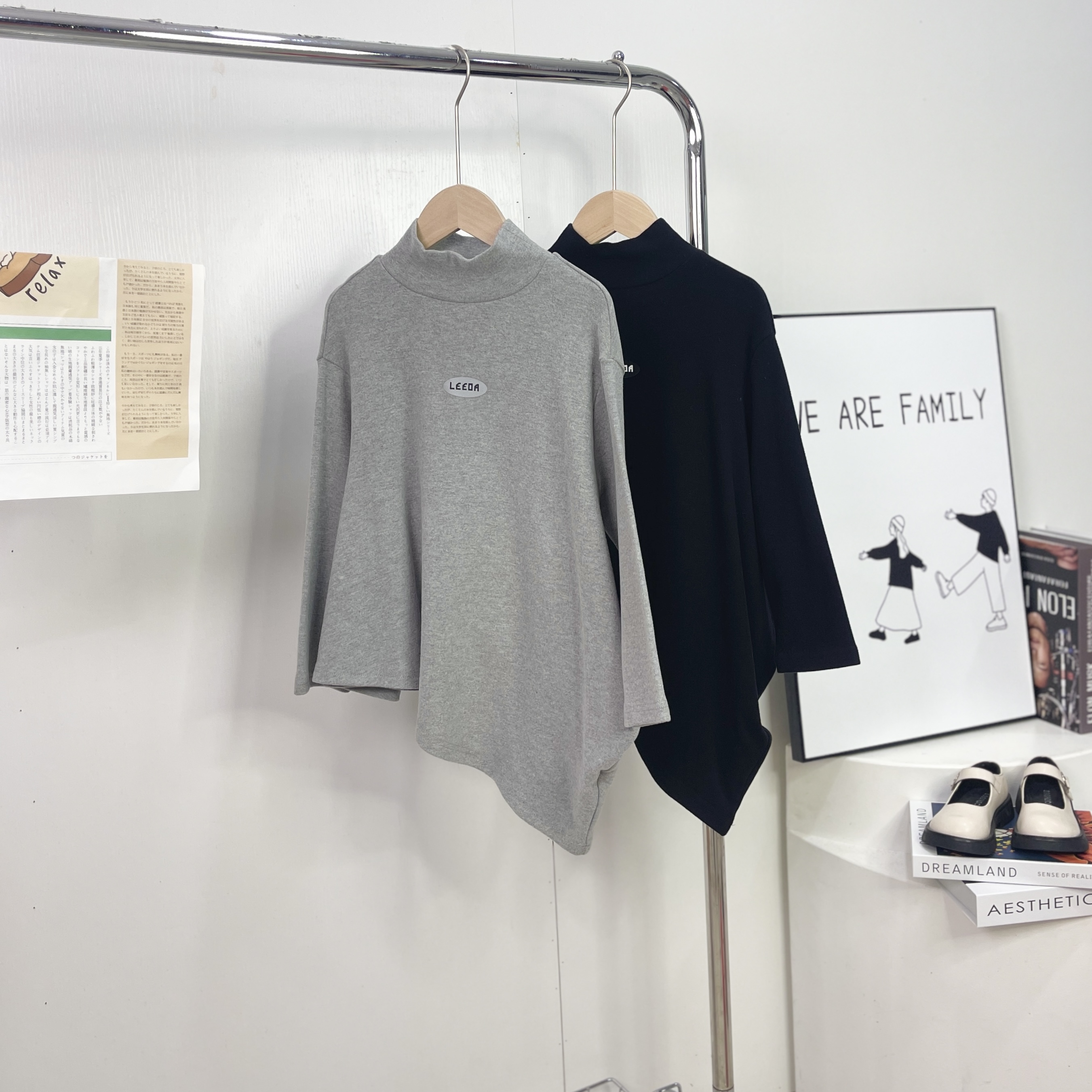 88316雅趣灰打底衫A22-2-1 经典黑A19-4-3