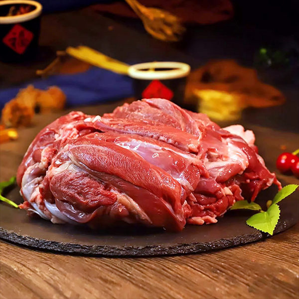伊羊内蒙古后腿肉清真去骨原切纯肉9瘦1肥烧烤穿串肉包饺子肉馅