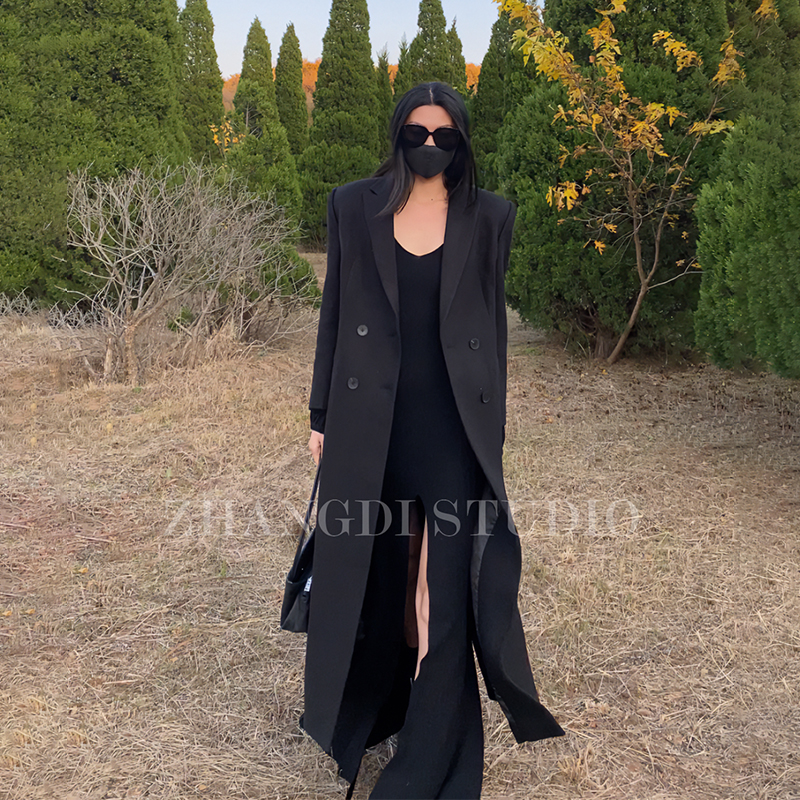 西装领毛呢大衣-清货专场，默认微瑕，No退NO换，看清楚再拍