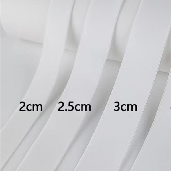 黑白高弹力松紧带耐用扁宽裤子裤腰加高加厚弹力松紧带