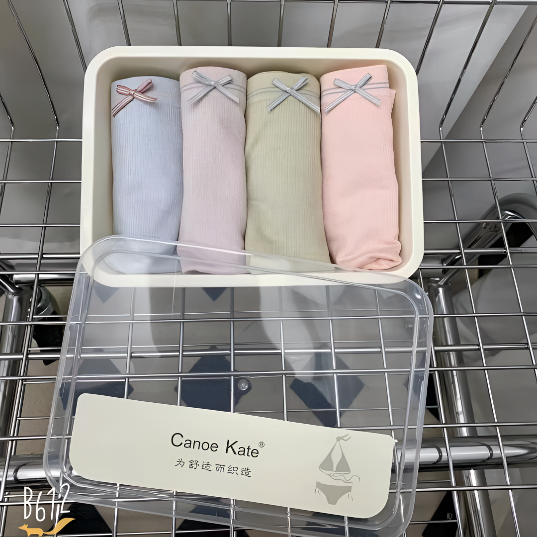 CK92166日系 时尚少女内裤无痕中腰蜜桃臀蚕丝裆部简约舒适透气