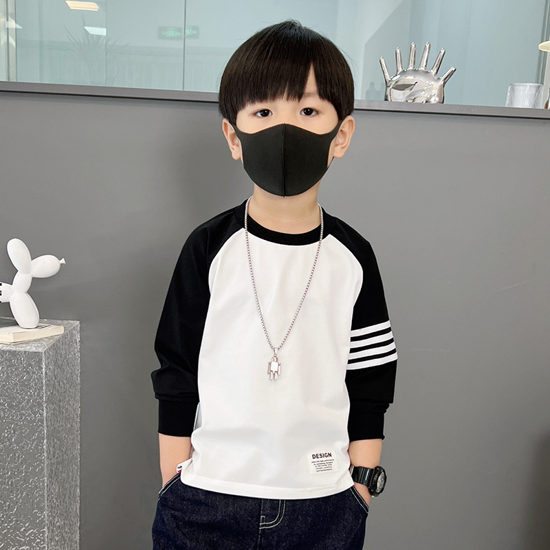 男童春秋长袖T恤2025新款春季儿童男中小童体恤男宝宝打底衫上衣