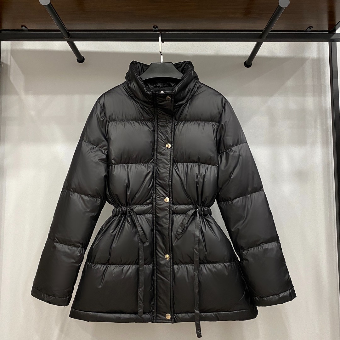 2024冬季新款时尚90白鸭绒羽绒服女冬季收腰显瘦保暖女士外套