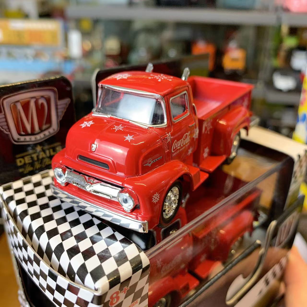 M2 合金汽车模型 肌肉车 1:64美式肌肉车 卡车运输拖挂车