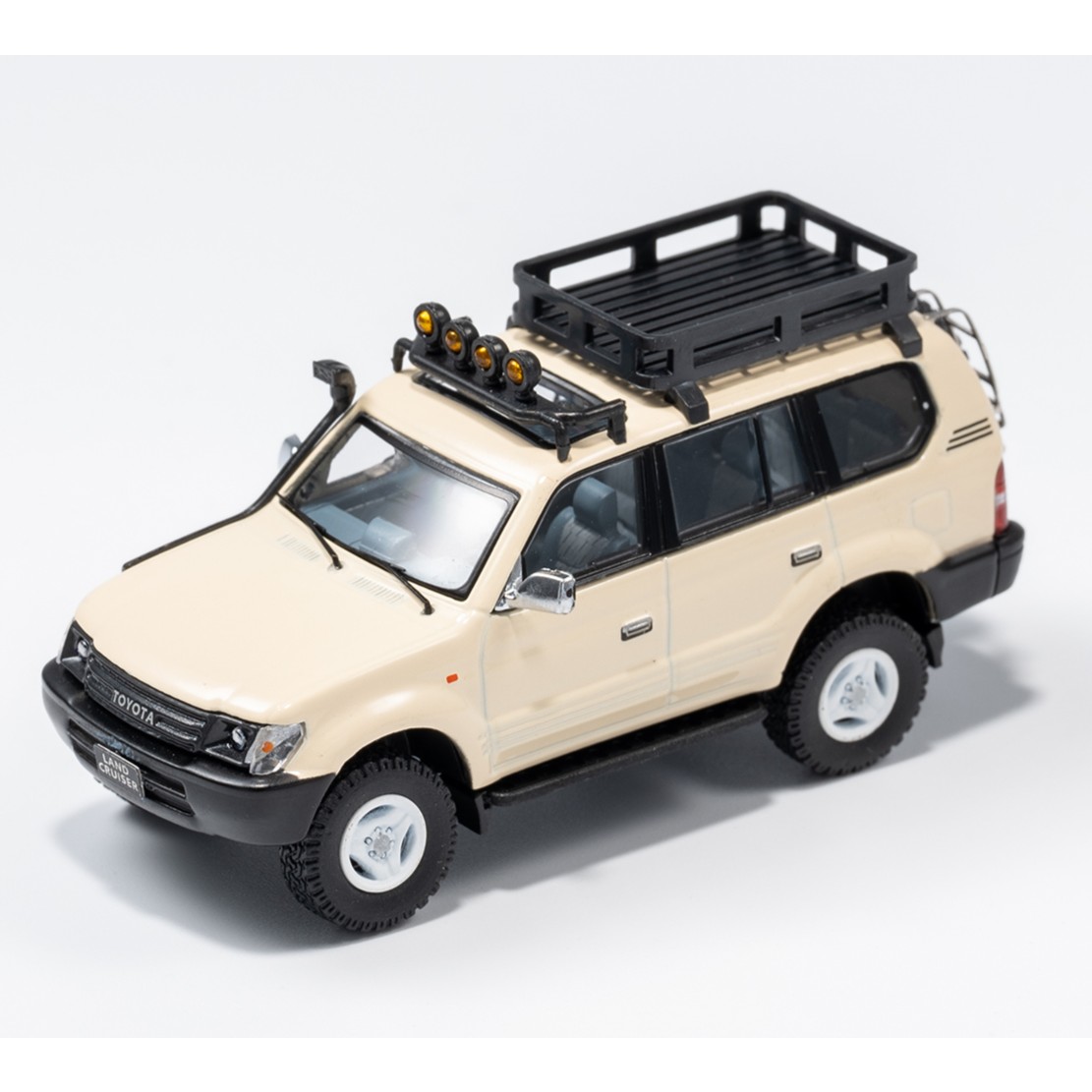 GCD丰田普拉多150拉力赛版警车版普拉多90重改装版1 64合金车模
